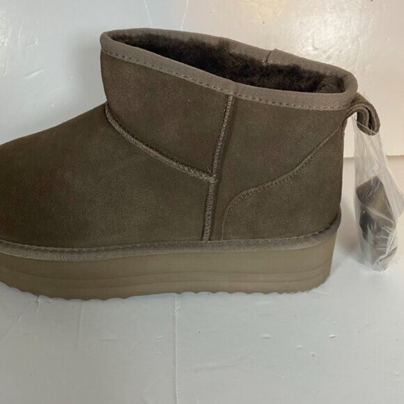 DREAM PAIRS Shearling-lined Winter Women's Ankle Boots Size 11 - Picture 9 of 12